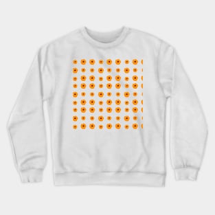 Illustrated orange kalanchoe blossoms pattern Crewneck Sweatshirt